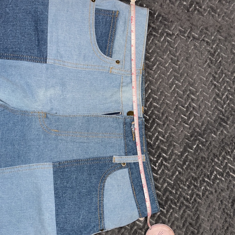 Patchwork Jean Shorts - Picture 4 of 4
